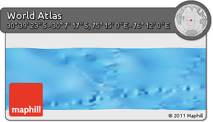 Physical Panoramic Map of the Area around 30° 23' 20" S, 75° 43' 29" E