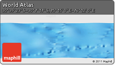Physical Panoramic Map of the Area around 30° 23' 20" S, 75° 43' 29" E
