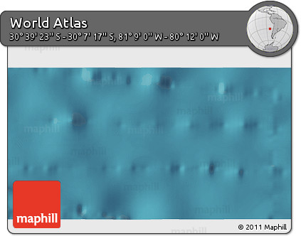 Satellite 3D Map of the Area around 30° 23' 20" S, 80° 40' 30" W