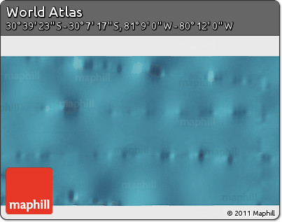 Satellite 3D Map of the Area around 30° 23' 20" S, 80° 40' 30" W