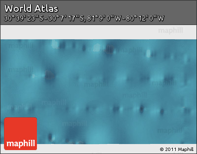 Satellite 3D Map of the Area around 30° 23' 20" S, 80° 40' 30" W