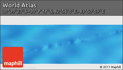 Physical Panoramic Map of the Area around 30° 23' 20" S, 83° 22' 30" E