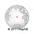 Outline Map of the Area around 30° 23' 20" S, 84° 13' 29" E, rectangular outline