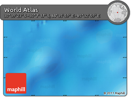Physical Map of the Area around 30° 23' 20" S, 85° 4' 29" E