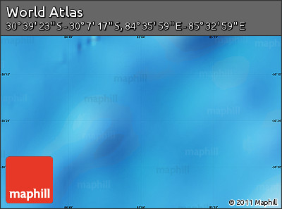 Physical Map of the Area around 30° 23' 20" S, 85° 4' 29" E