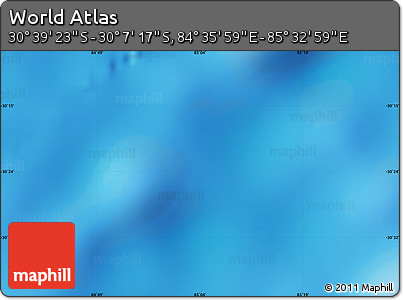 Physical Map of the Area around 30° 23' 20" S, 85° 4' 29" E