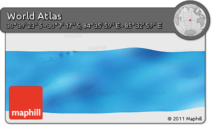 Physical Panoramic Map of the Area around 30° 23' 20" S, 85° 4' 29" E