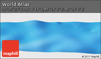 Physical Panoramic Map of the Area around 30° 23' 20" S, 85° 55' 30" E