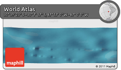 Satellite Panoramic Map of the Area around 30° 23' 20" S, 87° 28' 29" W