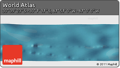 Satellite Panoramic Map of the Area around 30° 23' 20" S, 87° 28' 29" W