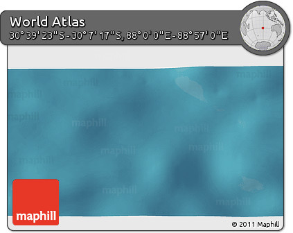 Satellite 3D Map of the Area around 30° 23' 20" S, 88° 28' 29" E