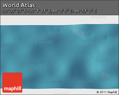 Satellite 3D Map of the Area around 30° 23' 20" S, 88° 28' 29" E