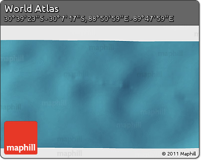 Satellite 3D Map of the Area around 30° 23' 20" S, 89° 19' 29" E