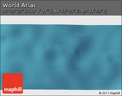Satellite 3D Map of the Area around 30° 23' 20" S, 89° 19' 29" E