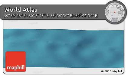 Satellite Panoramic Map of the Area around 30° 23' 20" S, 89° 19' 29" E