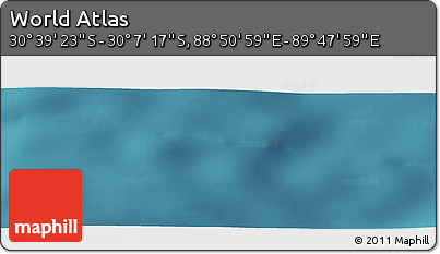 Satellite Panoramic Map of the Area around 30° 23' 20" S, 89° 19' 29" E