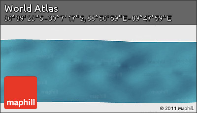 Satellite Panoramic Map of the Area around 30° 23' 20" S, 89° 19' 29" E