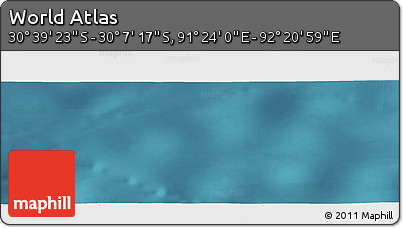Satellite Panoramic Map of the Area around 30° 23' 20" S, 91° 52' 30" E