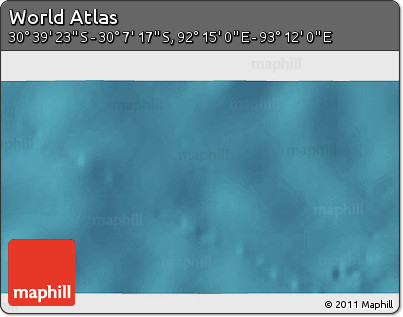 Satellite 3D Map of the Area around 30° 23' 20" S, 92° 43' 29" E