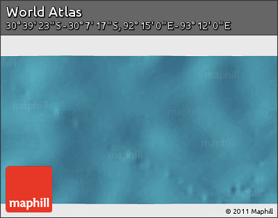 Satellite 3D Map of the Area around 30° 23' 20" S, 92° 43' 29" E