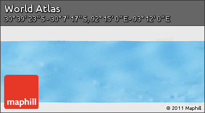Physical Panoramic Map of the Area around 30° 23' 20" S, 92° 43' 29" E