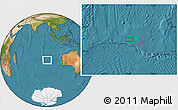 Satellite Location Map of the area around 30° 23' 20" S, 93° 34' 29" E