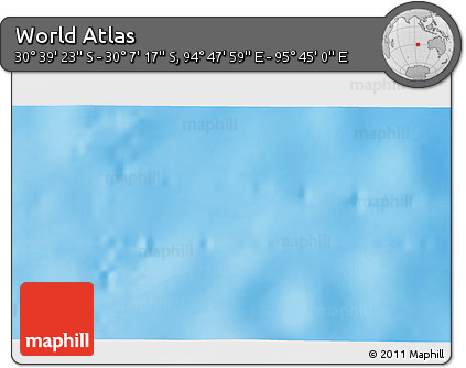 Physical 3D Map of the Area around 30° 23' 20" S, 95° 16' 30" E