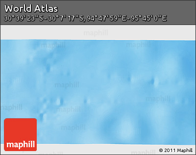 Physical 3D Map of the Area around 30° 23' 20" S, 95° 16' 30" E