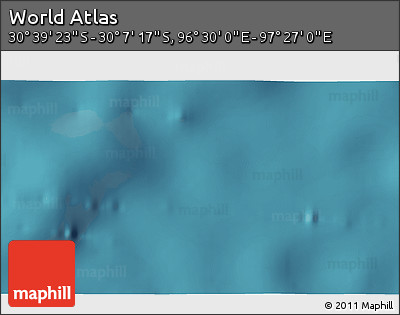Satellite 3D Map of the Area around 30° 23' 20" S, 96° 58' 29" E