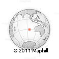 Outline Map of the Area around 30° 23' 20" S, 96° 58' 29" E, rectangular outline