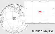 Blank Location Map of the area around 30° 23' 20" S, 98° 40' 30" E