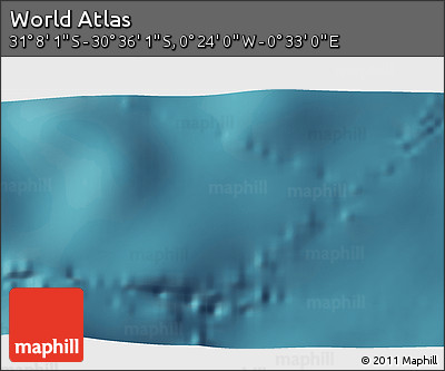 Satellite 3D Map of the Area around 30° 52' 1" S, 0° 4' 30" E