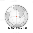Outline Map of the Area around 30° 52' 1" S, 0° 4' 30" E, rectangular outline