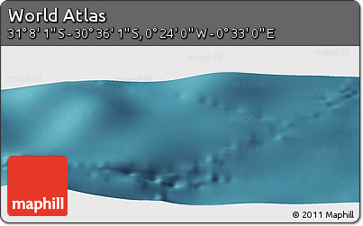 Satellite Panoramic Map of the Area around 30° 52' 1" S, 0° 4' 30" E