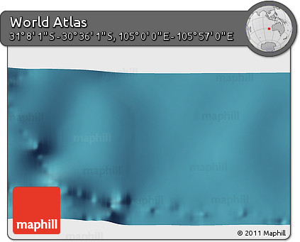 Satellite 3D Map of the Area around 30° 52' 1" S, 105° 28' 29" E