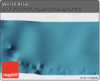 Satellite 3D Map of the Area around 30° 52' 1" S, 105° 28' 29" E