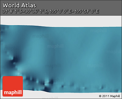 Satellite 3D Map of the Area around 30° 52' 1" S, 105° 28' 29" E