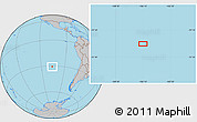 Gray Location Map of the area around 30° 52' 1" S, 106° 10' 30" W