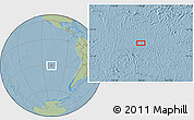 Savanna Style Location Map of the area around 30° 52' 1" S, 108° 43' 29" W, hill shading