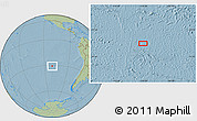Savanna Style Location Map of the area around 30° 52' 1" S, 110° 25' 30" W, hill shading