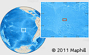 Shaded Relief Location Map of the area around 30° 52' 1" S, 110° 25' 30" W