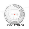 Outline Map of the Area around 30° 52' 1" S, 110° 25' 30" W, rectangular outline