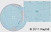Gray Location Map of the area around 30° 52' 1" S, 111° 16' 30" W, hill shading