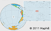 Political Location Map of the area around 30° 52' 1" S, 112° 7' 30" W