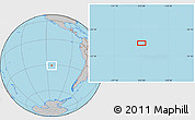Gray Location Map of the area around 30° 52' 1" S, 113° 49' 29" W