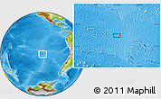 Physical Location Map of the area around 30° 52' 1" S, 113° 49' 29" W