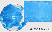Shaded Relief Location Map of the area around 30° 52' 1" S, 113° 49' 29" W