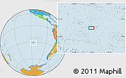 Political Location Map of the area around 30° 52' 1" S, 115° 31' 30" W