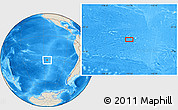 Shaded Relief Location Map of the area around 30° 52' 1" S, 115° 31' 30" W