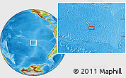 Physical Location Map of the area around 30° 52' 1" S, 117° 13' 29" W